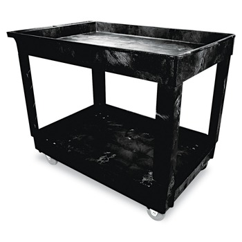 HAND TRUCKS AND DOLLIES | Rubbermaid Commercial FG9T6700BLA 300 lb. Capacity 24 in. x 40 in. x 31-1/4 in. Service Utility Cart (Black)