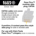 Klein Tools VDV826-704 50-Piece  RJ-45/CAT6A/UTPUTP Modular Data Plug Set - Clear image number 1