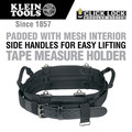 Klein Tools 55919 Tradesman Pro Modular Electrician's Tool Belt - Large, Black image number 1
