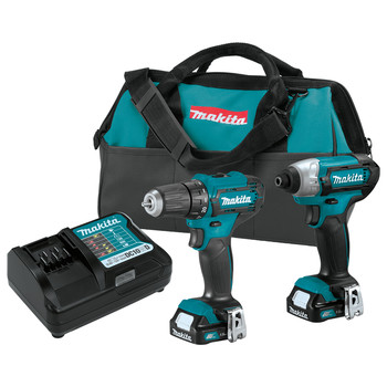 Factory Reconditioned Makita CT232-R CXT 12V Max Lithium-Ion Cordless Drill Driver and Impact Driver Combo Kit (1.5 Ah)