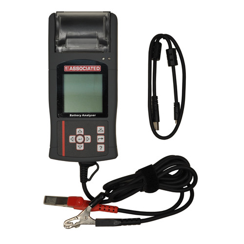 Associated Equipment 12-1015 Handheld Battery Tester with USB Port & Thermal Printer image number 0