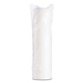 Dart 10JL 10 oz. Vented Plastic Hot Cup Lids - White (1000/Carton) image number 1