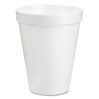 Dart 8J8 J Cup 8 oz. Insulated Foam Cups - White (25-Piece/Pack)