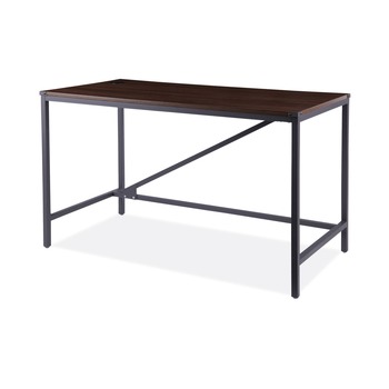 Alera ID-4824B Industrial Series 47.25 in. x 23.63 in. x 29.5 in. Table Desk - Modern Walnut