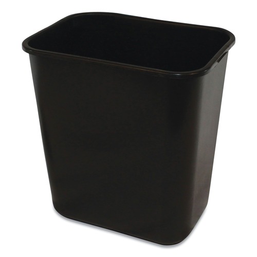 Waste Cans | Impact IMP 7702-5 28 Quart Plastic Soft-Sided Wastebasket - Black (12/Carton) image number 0