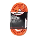 Office Extension Cords | Innovera IVR72250 Indoor/Outdoor 50 ft. Extension Cord - Orange image number 2