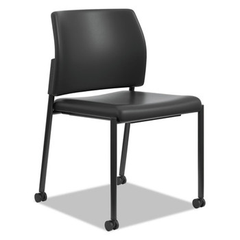HON HSGS6.N.B.UR10.BLCK 23.25 in. x 21 in. x 32 in. Accommodate Series Guest Chairs - Black (2 Chairs/Carton)