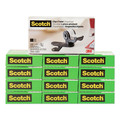 Scotch 810K12C19 Magic 3/4 in. x 1000 in. Tape Rolls with Clip Style Tape Dispenser - Charcoal (12/Pack) image number 1