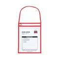 C-Line 41924 75-Sheet 1-Pocket 9 in. x 12 in. Shop Ticket Holder with Strap and Red Stitching (15-Piece/Box) image number 1