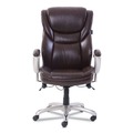 test | SertaPedic 49710BRW Emerson 300 lbs. Capacity Executive Task Chair - Brown/Silver image number 1