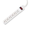  | Innovera IVR73306 15 Amp 6 ft. Cord 1.94 in. x 10.19 in. x 1.19 in. Corded Six Outlet Power Strip - Ivory image number 2