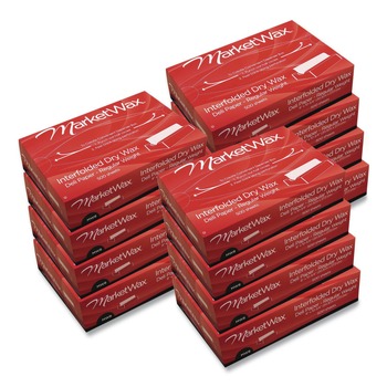FOOD WRAPS | Bagcraft P011008 Interfolded Dry Wax Deli Paper, 8-in X 10-3/4-in, White, 500/box, 12 Boxes/carton
