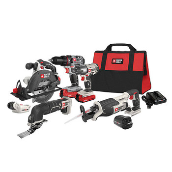 COMBO KITS | Porter-Cable PCCK617L6 20V MAX Cordless Lithium-Ion 6-Tool Combo Kit