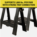 Bases and Stands | Stanley 060864R 2-Piece Portable 31 in. Folding Sawhorse Set image number 3