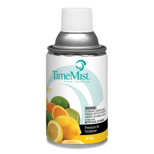 Cleaning & Janitorial Supplies | TimeMist 1042781 6.6oz Aerosol Metered Fragrance Dispenser Refill - Citrus (12/Carton) image number 0