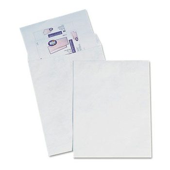 MAILING PACKING AND SHIPPING | Survivor QUAR5110 15 in. x 20 in. Square Flap, Redi-Strip Closure, DuPont Tyvek Catalog Mailers - White (25/Box)