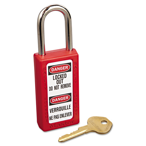 Jobsite Accessories | Master Lock 411RED Lightweight Zenex Safety Lockout Padlock (6-Pack) image number 0