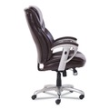 test | SertaPedic 49710BRW Emerson 300 lbs. Capacity Executive Task Chair - Brown/Silver image number 2