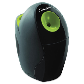 Swingline 29966 AC Powered 4.4 in. x 7.2 in. 6.6 in. Personal Electric Sharpener - Graphite/Green