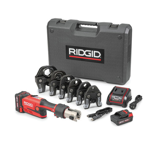 Copper Press Tools | Ridgid 67178 RP 351 Cordless Press Tool Kit with Battery and 1/2 in. - 2 in. ProPress Jaws image number 0