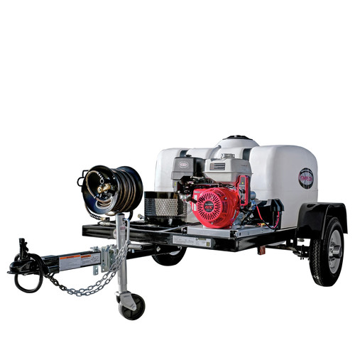 Pressure Washers | Simpson 95003 Trailer 4200 PSI 4.0 GPM Cold Water Mobile Washing System Powered HONDA image number 0