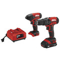 Skil CB739001 20V PWRCORE20 Brushless Lithium-Ion 1/2 in. Cordless Drill Driver and 1/4 in. Hex Impact Driver Combo Kit (2 Ah) image number 1