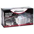 $99 and Under Sale | Innovera IVR39502 CD/DVD Storage Case Holds 150 Discs - Clear/Smoke image number 6