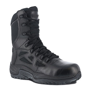 Reebok RB8874-M-13.0 Reebok Rapid Response RB 8 in. Stealth Boot with Side Zipper - 13M, Black