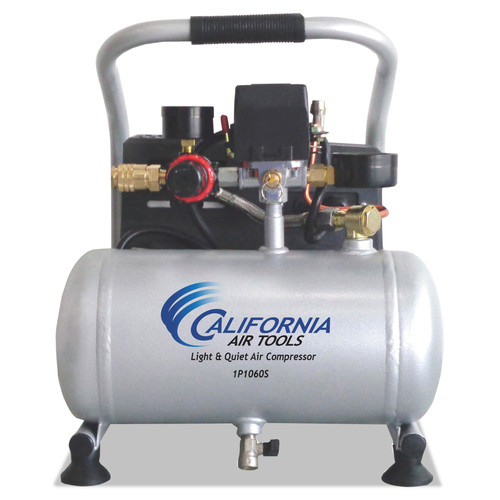 California Air Tools CAT-1P1060S 0.6 HP 1 Gallon Light and Quiet Steel Tank Hand Carry Air Compressor image number 0