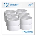 Cleaning & Janitorial Supplies | Scott 7005 2300 ft. Essential Coreless JRT Jr. 1-Ply Rolls (12 Rolls/Carton) image number 1