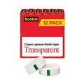 Tapes | Scotch 600K12 0.75 in. x 83.33 ft. 1 in. Core Transparent Tape (12/Pack) image number 0