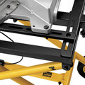 Dewalt DWX726 25 in. x 60 in. x 32.5 in. Heavy-Duty Rolling Miter Saw Stand - Yellow/Black image number 2