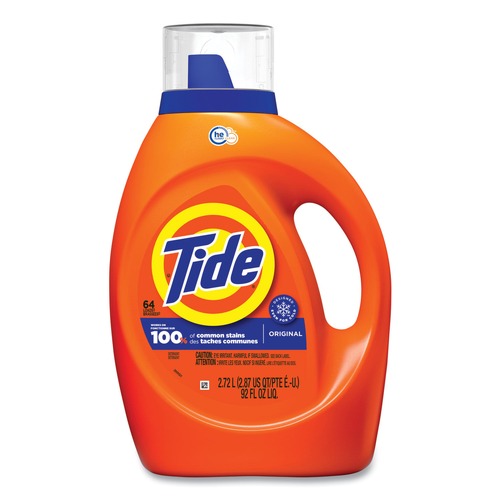 Cleaning & Janitorial Supplies | Tide 40217 Original Scent 92 oz. Bottle HE Laundry Detergent (4-Piece/Carton) image number 0