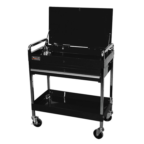 Tool Carts | Homak BK05500190 32 in. Professional 1-Drawer Service Cart - Black image number 0