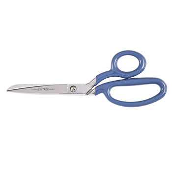 SCISSORS | Klein Tools 208LR-BLU-P 9-1/8 in. Large Ring Bent Trimmer Scissors with Blue Coating