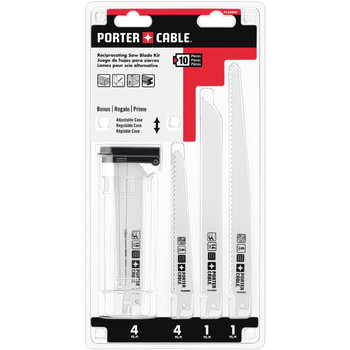 Porter-Cable PCA4898 10-Piece Reciprocating Saw Blade Set Porter-Cable PCA4898 10-Piece Reciprocating Saw Blade Set