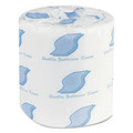 GEN GN201 2-Ply Septic Safe Bathroom Tissues - White (96 Rolls/Carton, 500 Sheets/Roll) image number 1