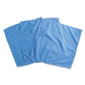 Universal UNV43664 12 in. x 12 in. Microfiber Cleaning Cloth - Blue (3/Pack) image number 0