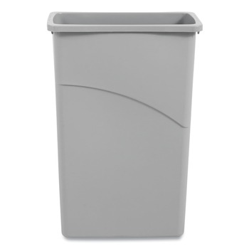 Boardwalk 1868188 Slim 23 Gallon Plastic Waste Container - Gray