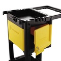 Cleaning and Sanitation Storage and Carts | Rubbermaid Commercial FG618100YEL Locking Cabinet for Rubbermaid Commercial Cleaning Carts - Yellow image number 1