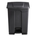 Safco 9922BL 17 Gallon Capacity Plastic Step-On Receptacle - Black image number 1