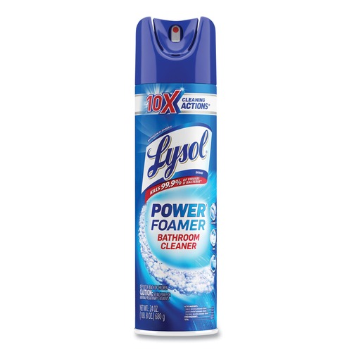 LYSOL Brand 19200-02569 24 oz. Aerosol Spray Power Foam Bathroom Cleaner image number 0