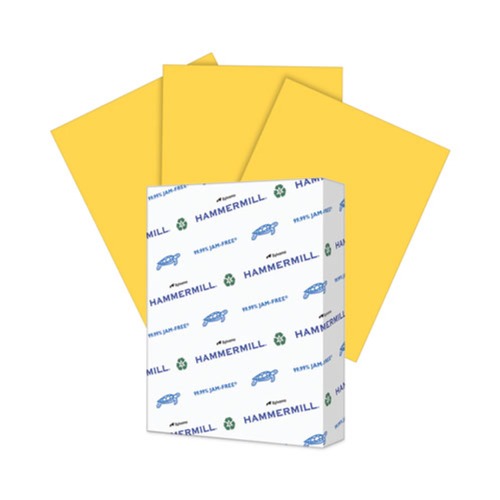 New Arrivals | Hammermill 10316-8 Colors 20 lbs. 8.5 in. x 11 in. Print Paper - Goldenrod (500/Ream) image number 0