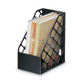 New Arrivals | Universal UNV08119 6 1/4 in. x 9 1/2 in. x 11 3/4 in. Recycled Plastic Magazine File - Large, Black image number 2