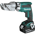 Makita XSJ04T 18V LXT Brushless Lithium-Ion 18 Gauge Cordless Offset Shear Kit with 2 Batteries (5 Ah) image number 1