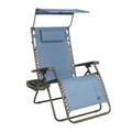 Bliss Hammock GFC-436WDB 360 lbs. Capacity 30 in. Zero Gravity Chair with Adjustable Sun-Shade - X-Large, Denim Blue image number 2