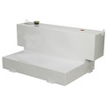 JOBOX 498000 98 Gallon Short-Bed L-Shaped Steel Liquid Transfer Tank - White image number 1