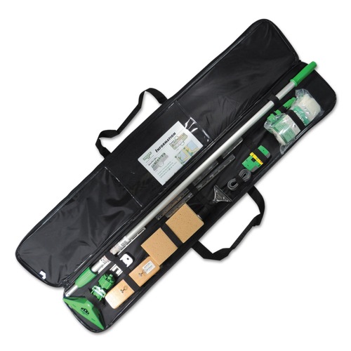 Cleaning Tools | Unger TRS00 13-Piece Cleaning Kit for Walls, Windows, and Ceilings - Green (1 Kit) image number 0