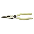 Klein Tools D203-8-GLW 8 in. Glow In The Dark Needle Nose Pliers image number 0