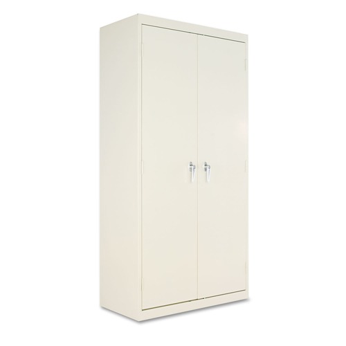 Alera ALECM7218PY 36 in. x 18 in. x 72 in. Assembled High Storage Cabinet with Adjustable Shelves - Putty image number 0